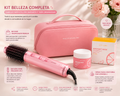 KIT BELLEZA COMPLETA: Neceser + Buclera Peine Secador 5 en 1 + Crema Facial Nocturna con Vitamina C